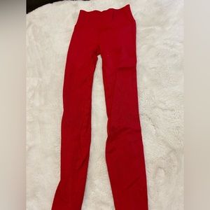Red Fabletics leggings